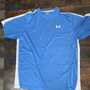 Shirt: T shirt     Color: Light Blue      Brand: Under Armour